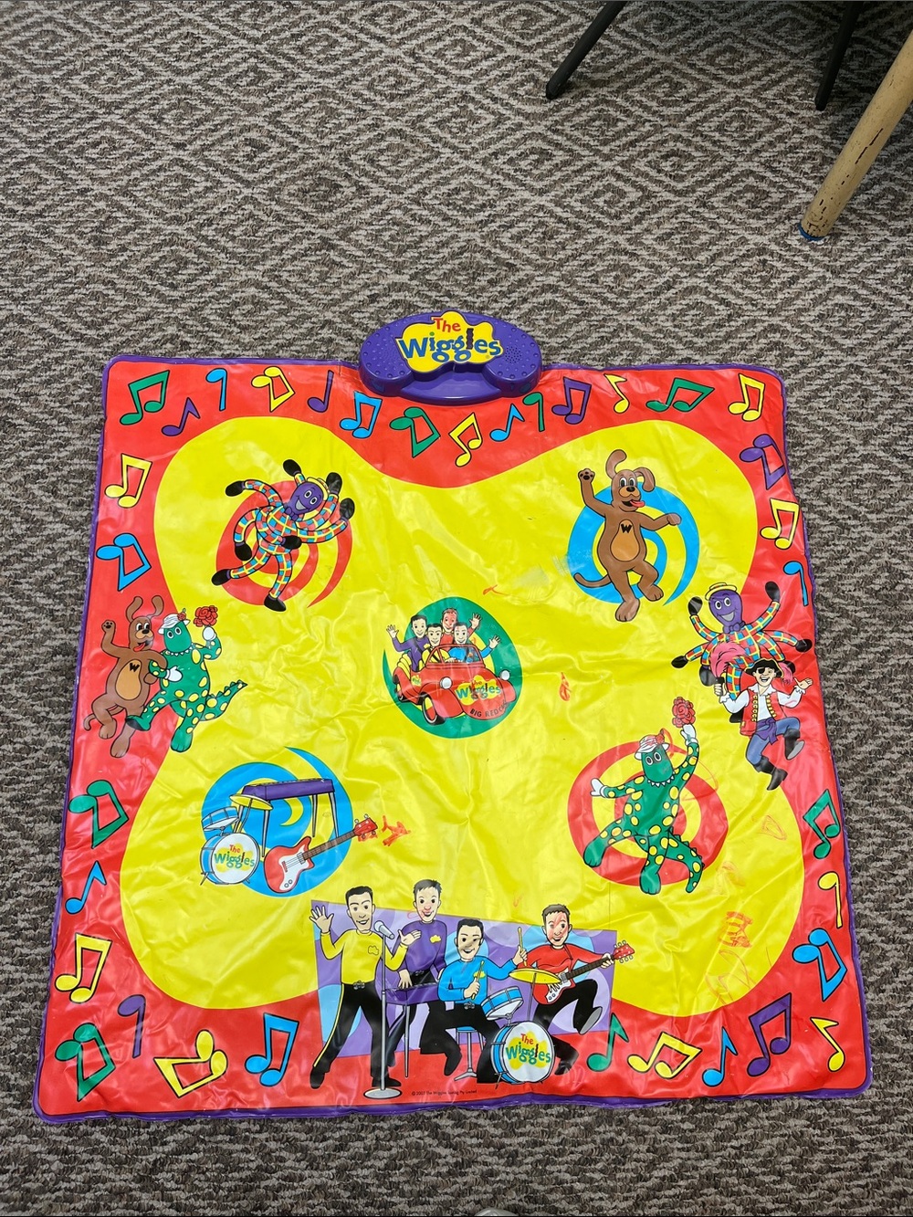 The Wiggles Wigglin Jigglin Dance Mat 2003 Step Swirl Musical Sound SpinMaster